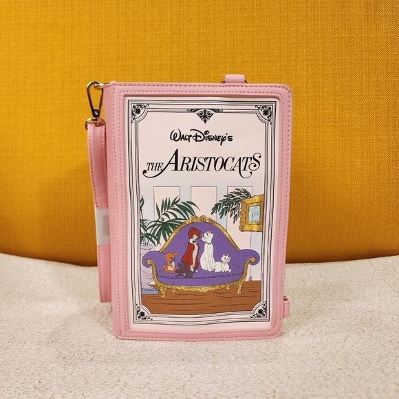Loungefly Disney The Aristocats Classic Story Book Convertible Mini Backpack NEW - Picture 13 of 13